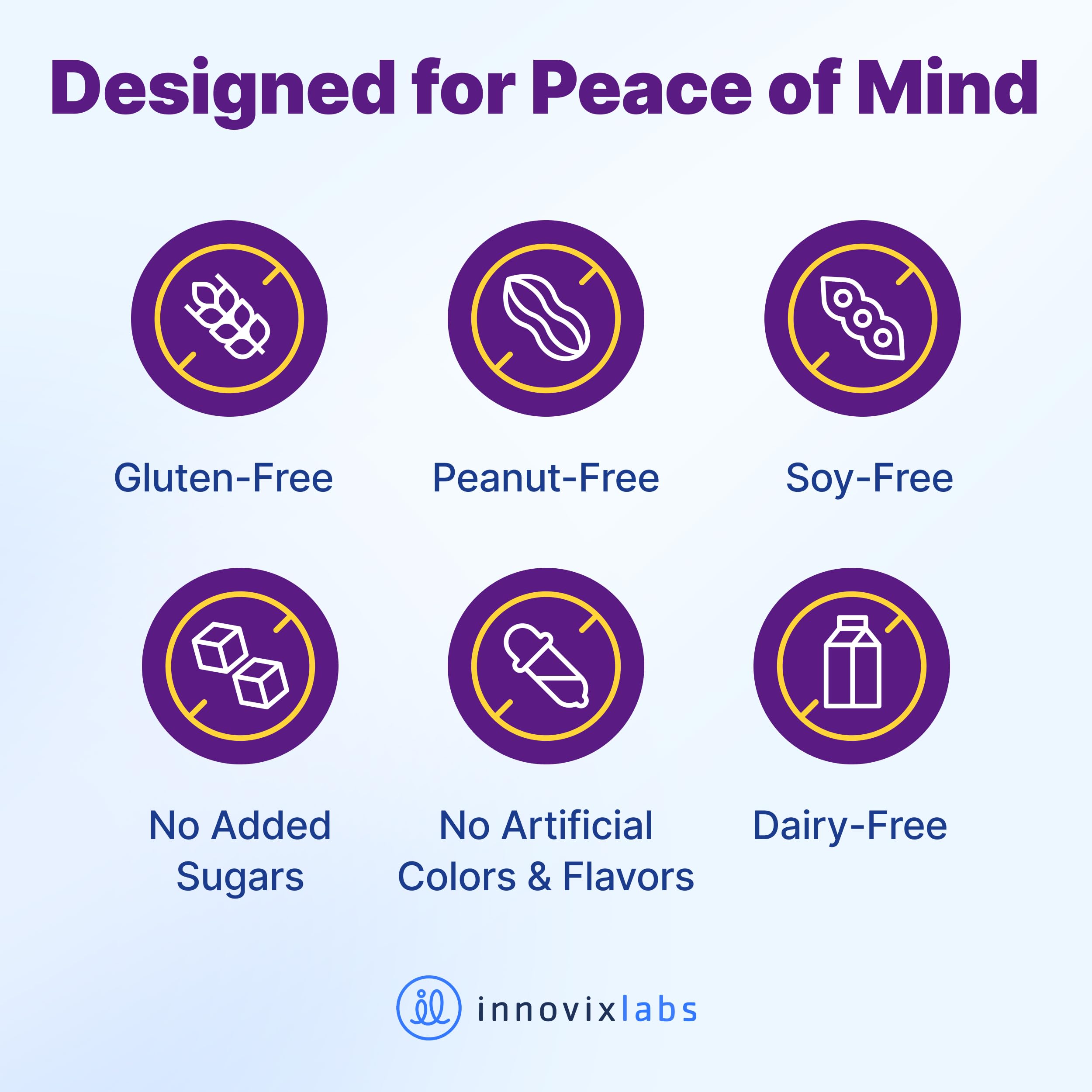 InnovixLabs allergen-free label shows consumer-friendly vitamin K2 option.
