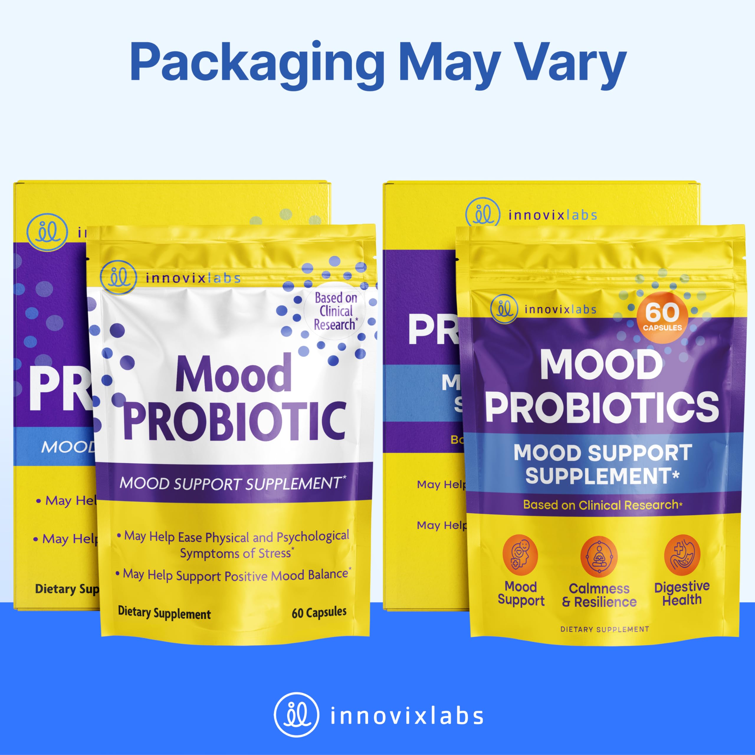 InnovixLabs Mood Probiotic allergen-friendly ingredients support sensitive diets.