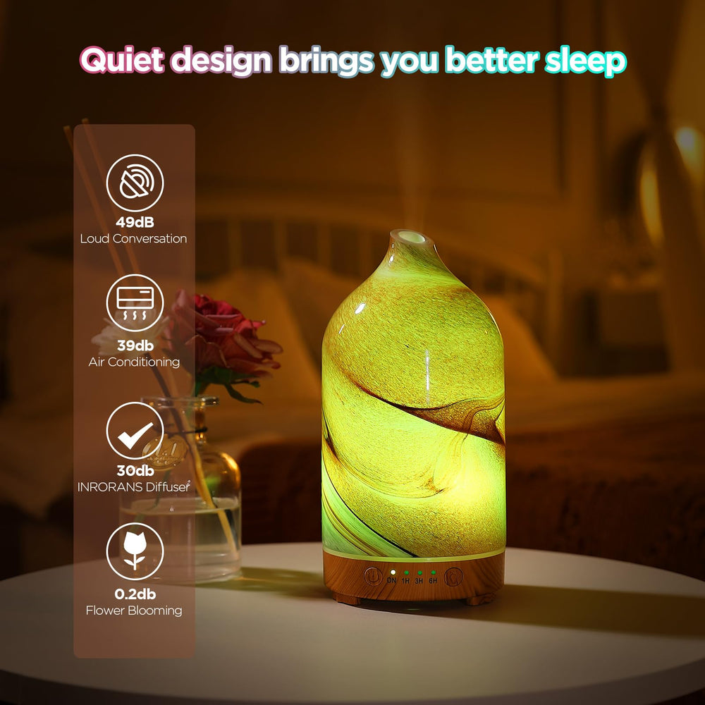 Inrorans 7-color night light bathes the room with a calming glow.