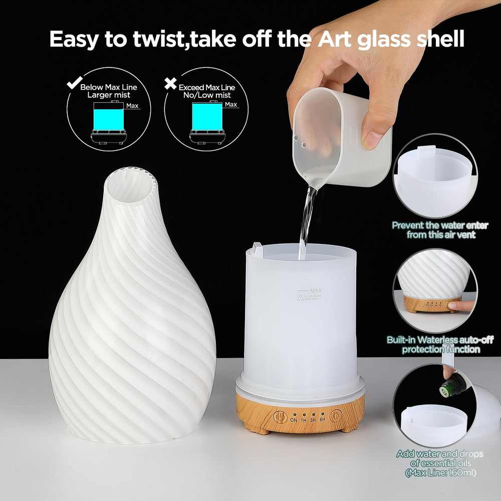 Inrorans diffuser includes auto shut off timer for safe use.