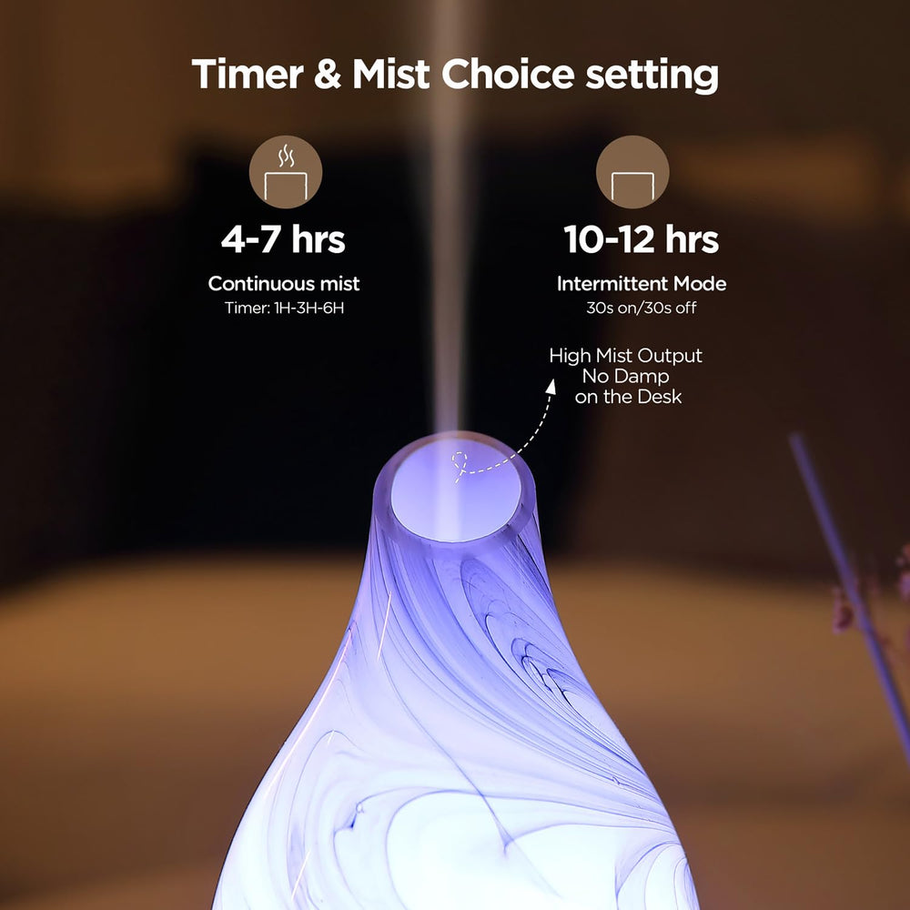 Inrorans LED seven-color lights diffuser creates mood for evenings.