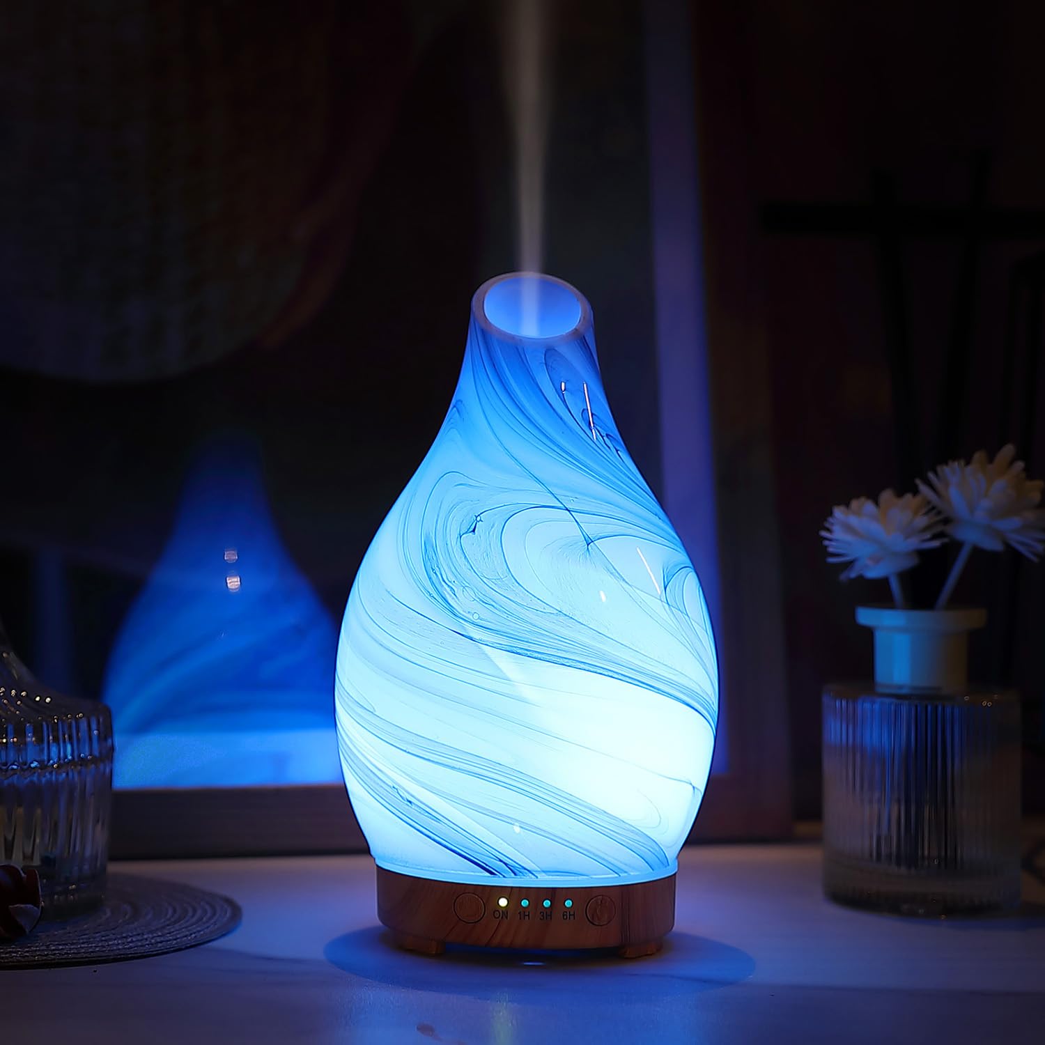 Inrorans night light diffuser supports kids' rooms and tranquil evenings.