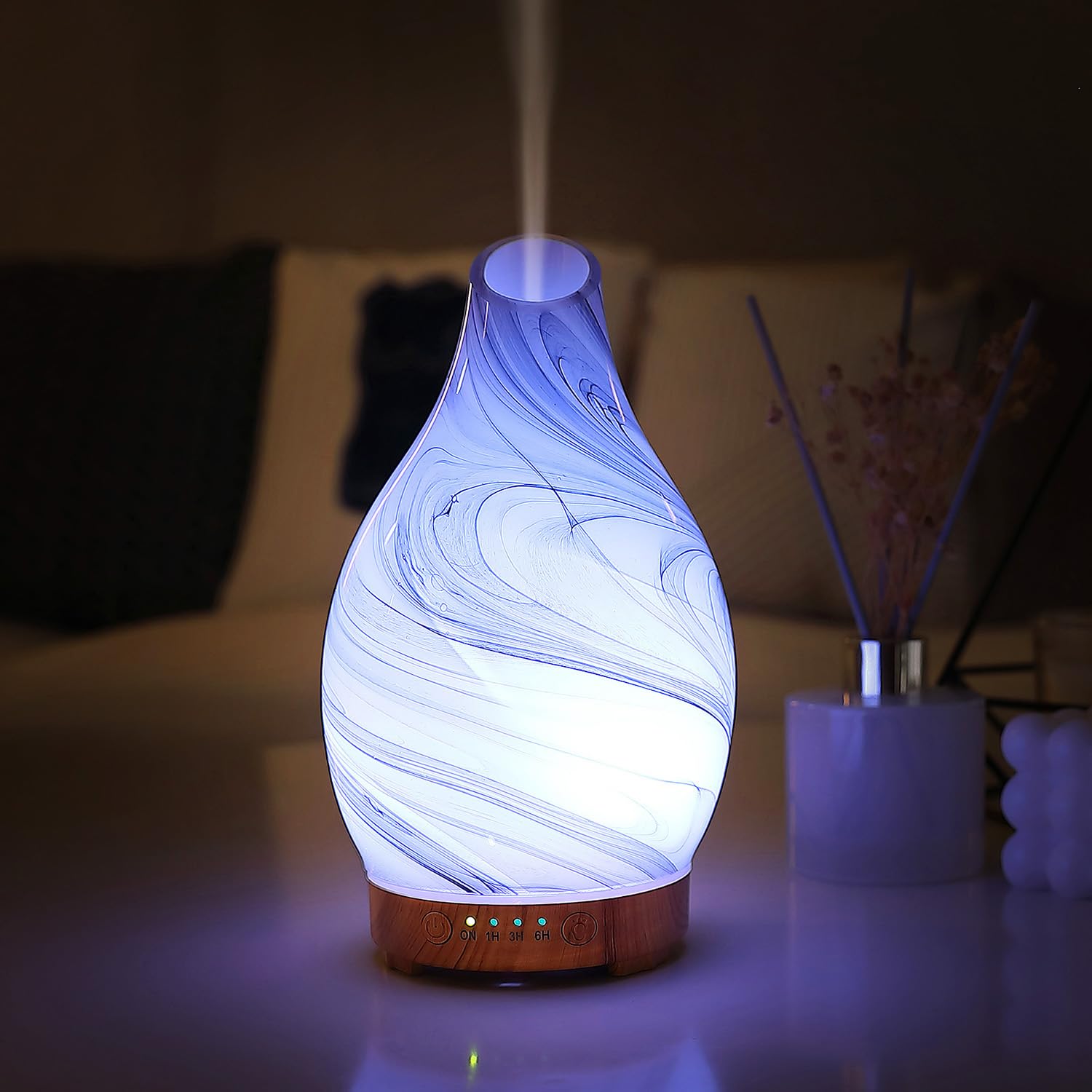 Inrorans quiet operation diffuser keeps nights peaceful and restful.