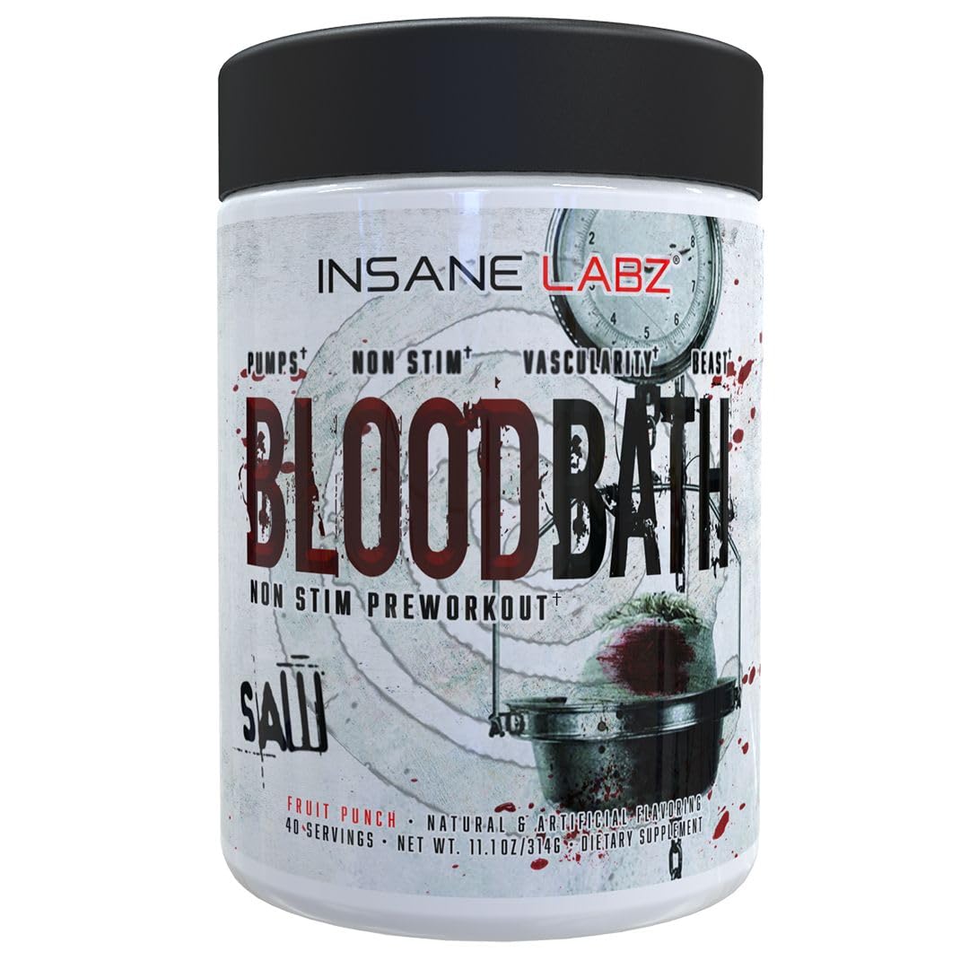 Insane Labz Bloodbath powder shown for improved vascularity during workouts