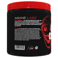 Insane Labz Insane Creatine Monohydrate powder scoop beside a shaker.
