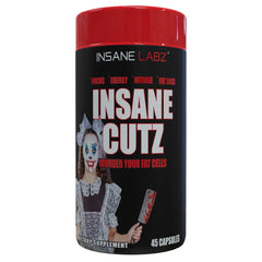 Insane Labz Insane Cutz bottle front view highlighting the thermogenic fat burner
