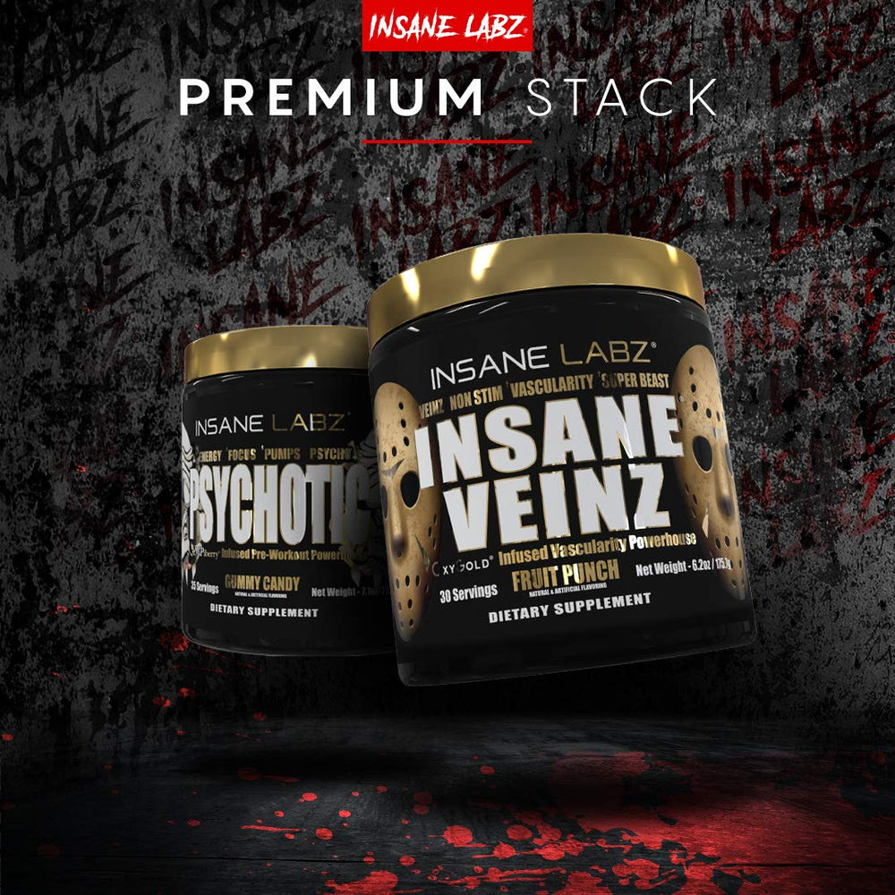 Insane Veinz Gold energy boost image highlighting quick focus and gritty performance.