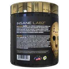 Insane Labz Insane Veinz Gold label closeup featuring Nitrosigine ingredient