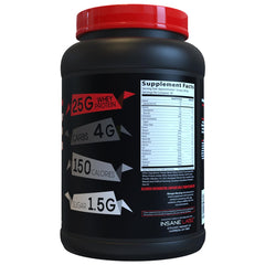 Insane Labz Insane Whey scoop highlights smooth-mixing texture and lean muscle support