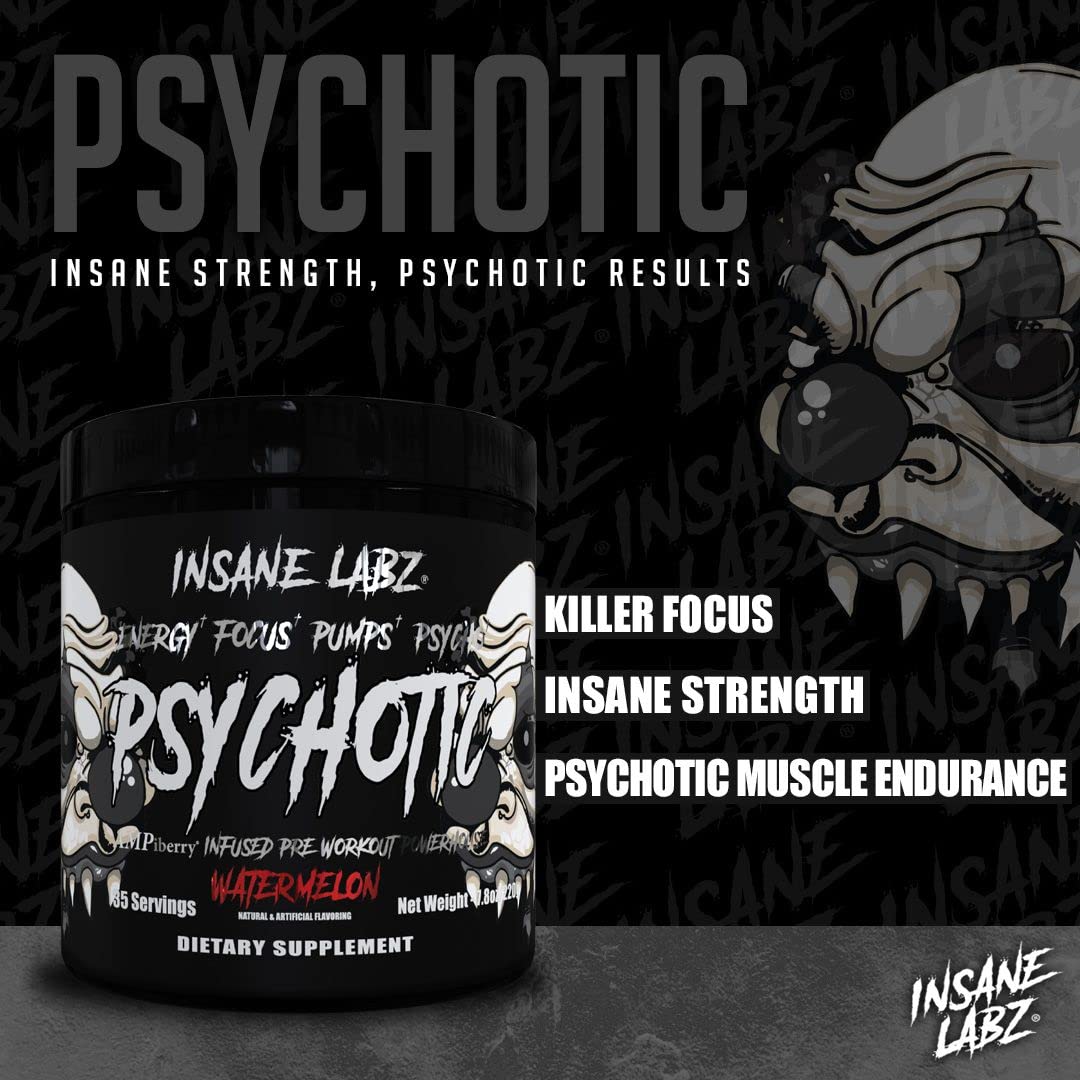 Front packaging of Psychotic Black Edition with sleek design