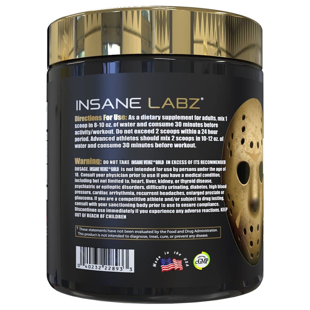 Psychotic Gold energy boost image emphasizing clean, lasting alertness after workouts.