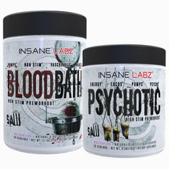 Insane Labz Psychotic Saw Watermelon tub image: a high-energy preworkout for intense training sessions.