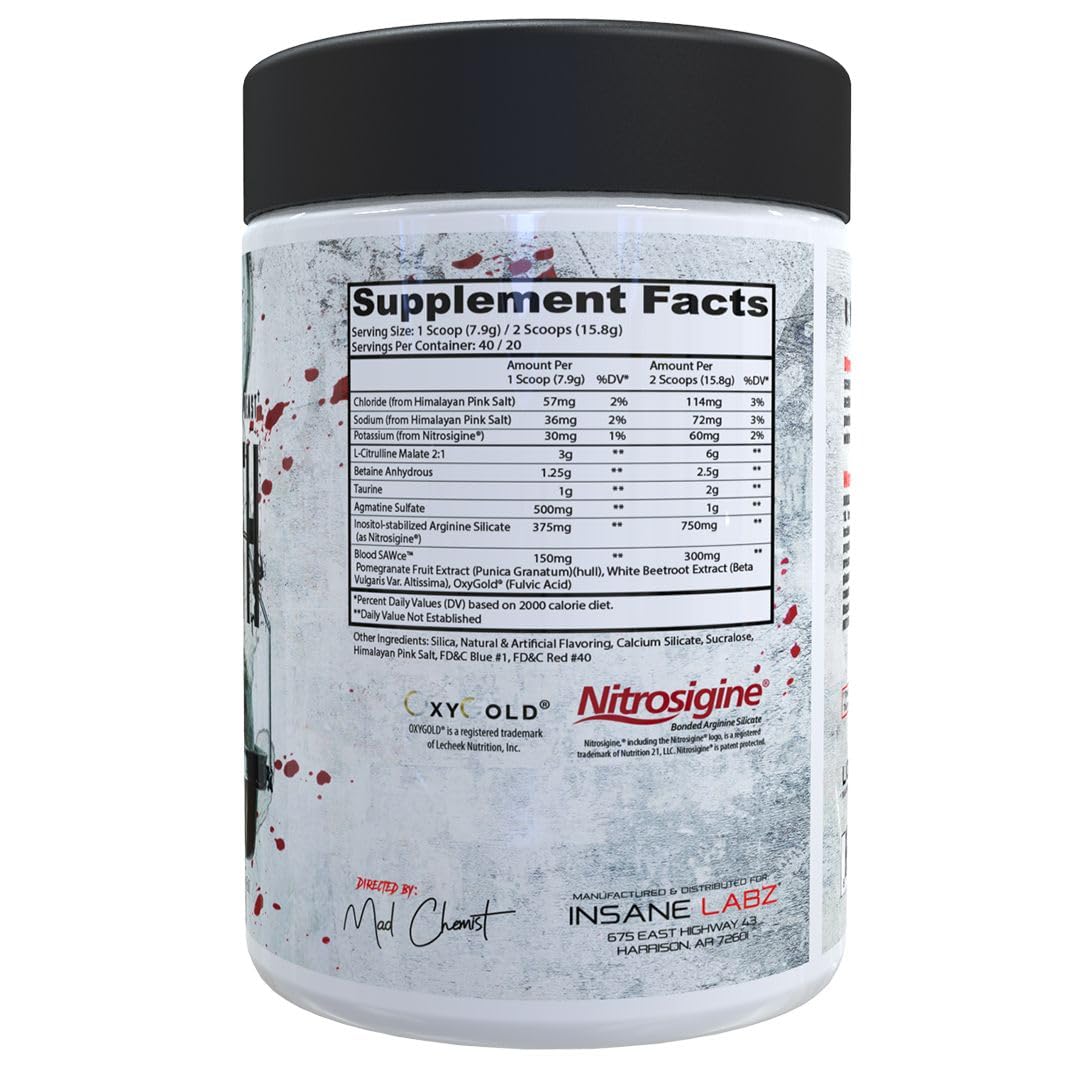 Insane Labz pump-visual showing nitric-oxide boost concept.