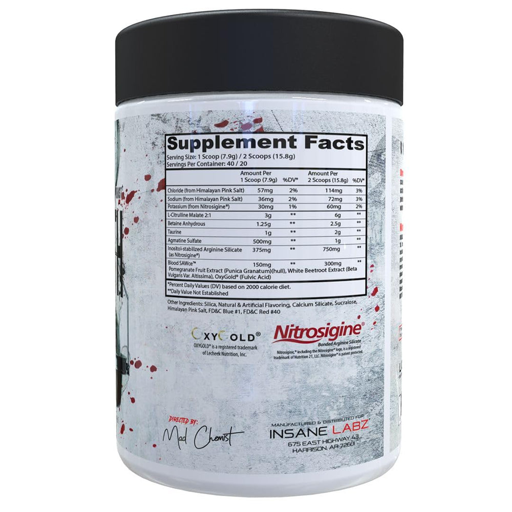 Insane Labz pump-visual showing nitric-oxide boost concept.