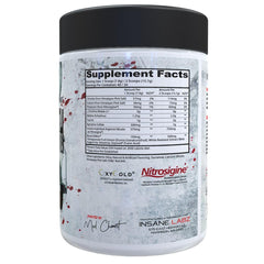 Saw Bloodbath label closeup highlighting key ingredients
