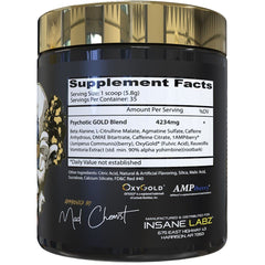 Insane Labz Veinz Gold package on shelf for vascular pumps.