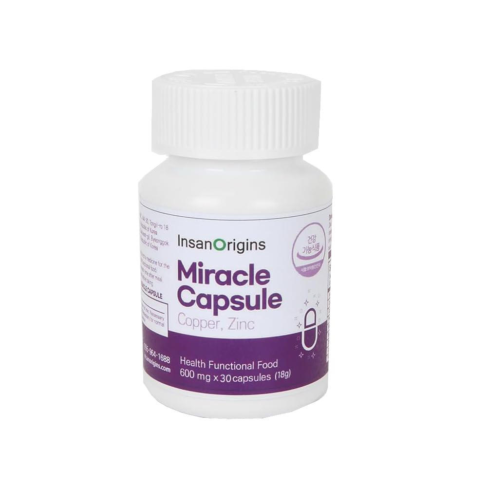 INSANORIGINS Miracle Capsule bottle showing starter-pack packaging for daily wellness.