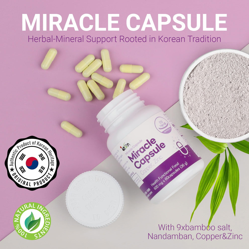 INSANORIGINS Miracle Capsule pour image—easy mix with beverages.