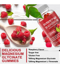INSISTIR Magnesium Glycinate Gummies gummy-closeup shows chewy texture