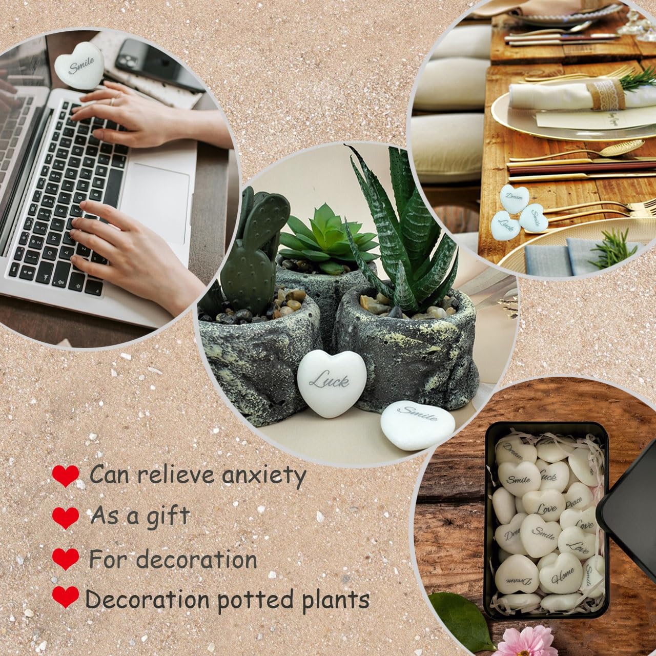 inspirational heart stones make thoughtful gifts for loved ones