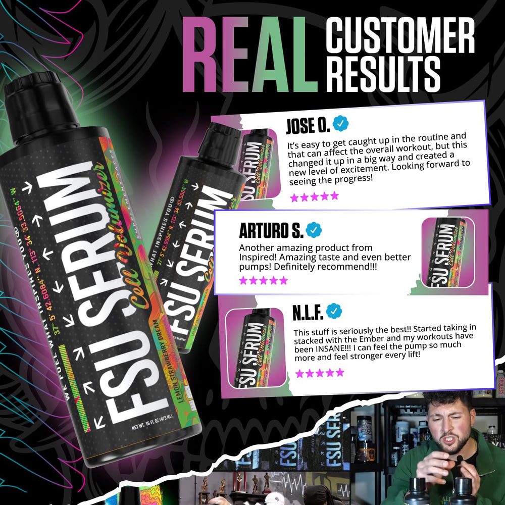 Inspired Nutraceuticals FSU Serum night training concept for caffeine-free evening sessions.