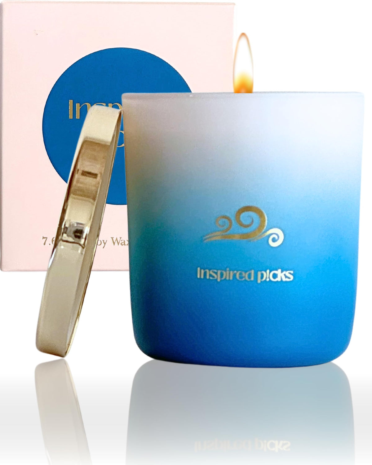 Inspired Picks Sea Breeze bath candle pour shows calming fragrance for relaxing evenings.