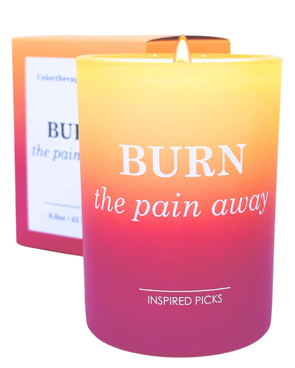 Inspired Picks Get Well Soy Candle in a jar offering a calming, smoke-free ambiance.