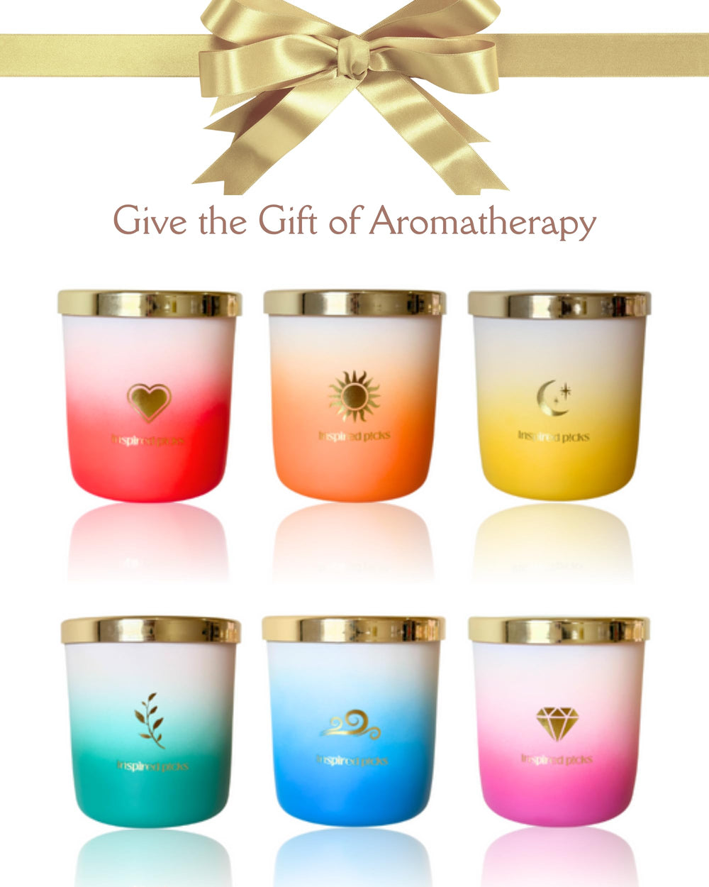 Inspired Picks Orange Candle gold-symbol decor enhances spring home styling.