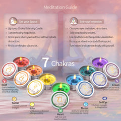 Inspireyes crystal chakra stones highlight candle collection for mindful routine.