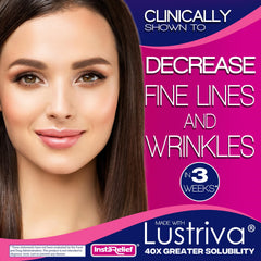 InstaRelief tablets close-up showing micro-tablets and premium formulation for daily hair and skin support.