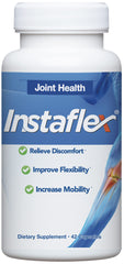 Instaflex capsules closeup highlighting the eight-ingredient blend for mobility support.
