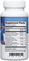 Instaflex label nutrition facts panel shows key ingredients for joint wellness.