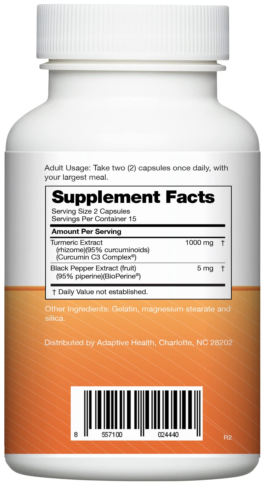 Instaflex Super Turmeric capsules close-up showing 1000 mg turmeric and BioPerine for absorption.