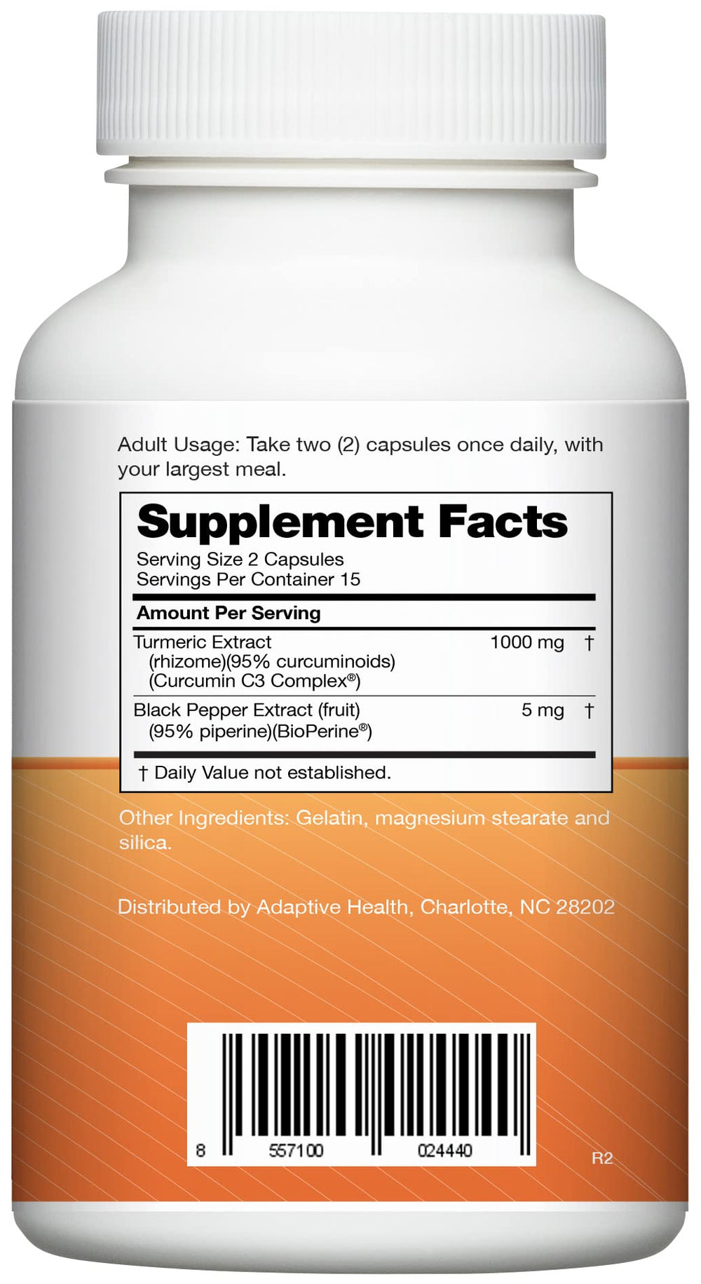 Instaflex Super Turmeric capsules close-up showing 1000 mg turmeric and BioPerine for absorption.