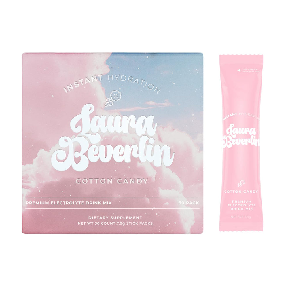Instant Hydration cotton candy flavor packet ready to mix for refreshing hydration.
