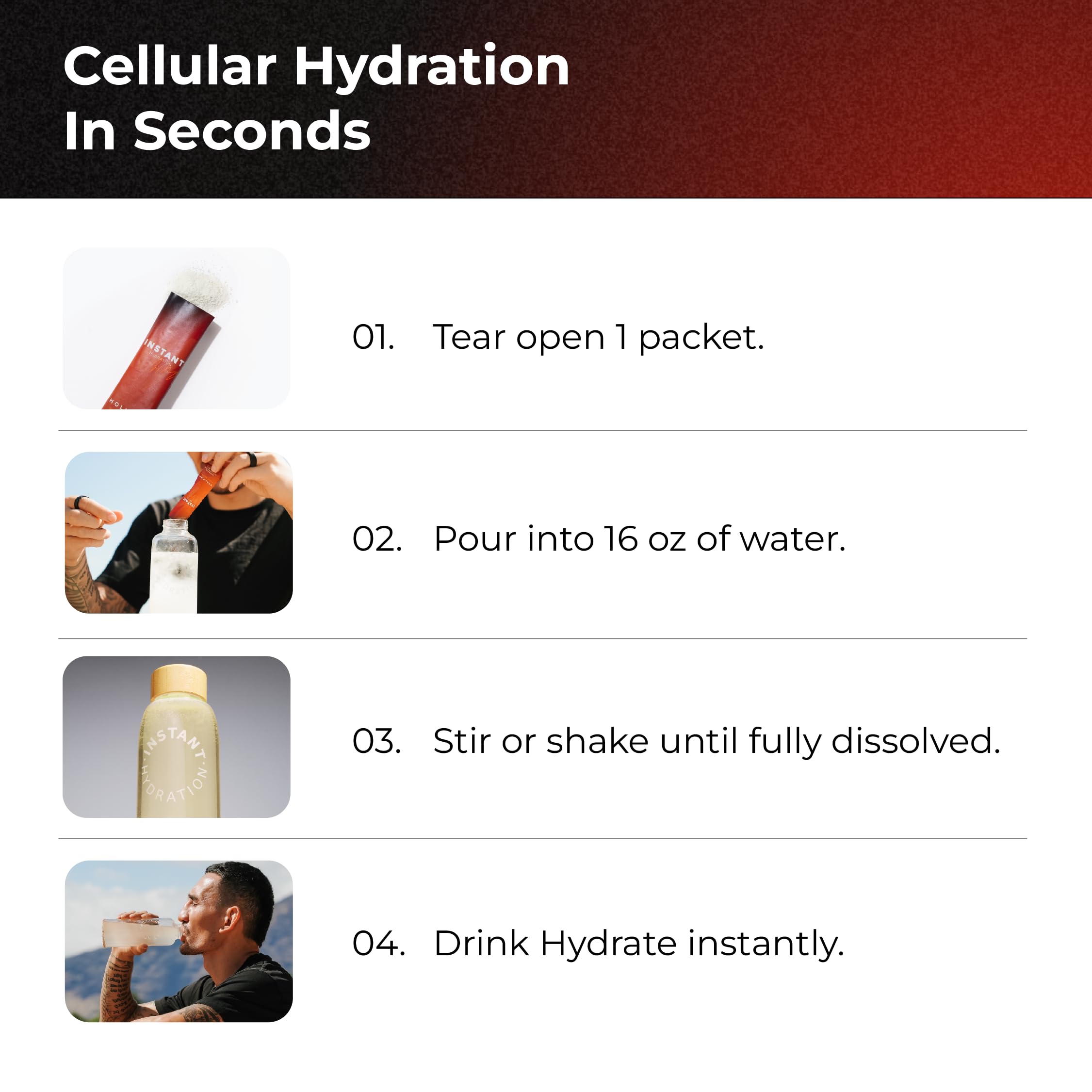 Desk setup with Instant Hydration to stay hydrated during work and travel.