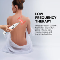 InsurMedic pen with delicate spot head targets ears and temples for targeted relief