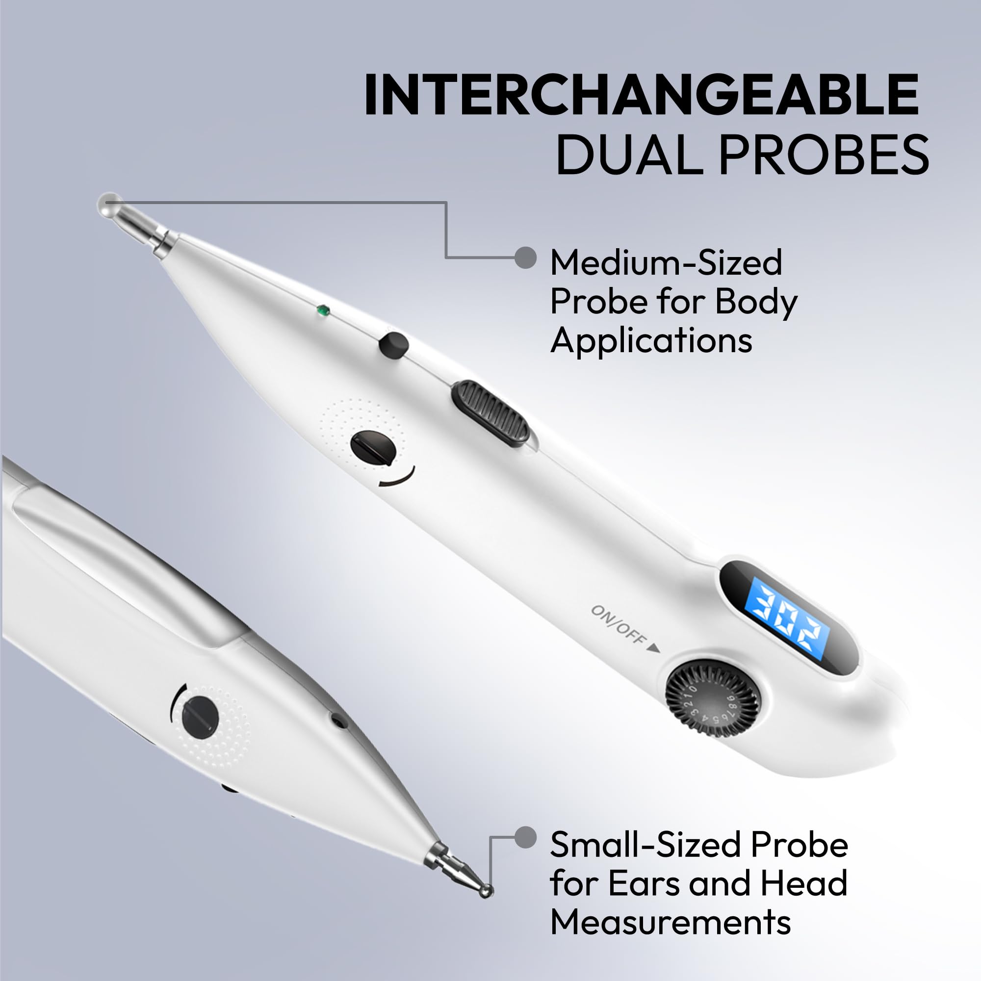 InsurMedic meridian pen mode selector for customizable sessions