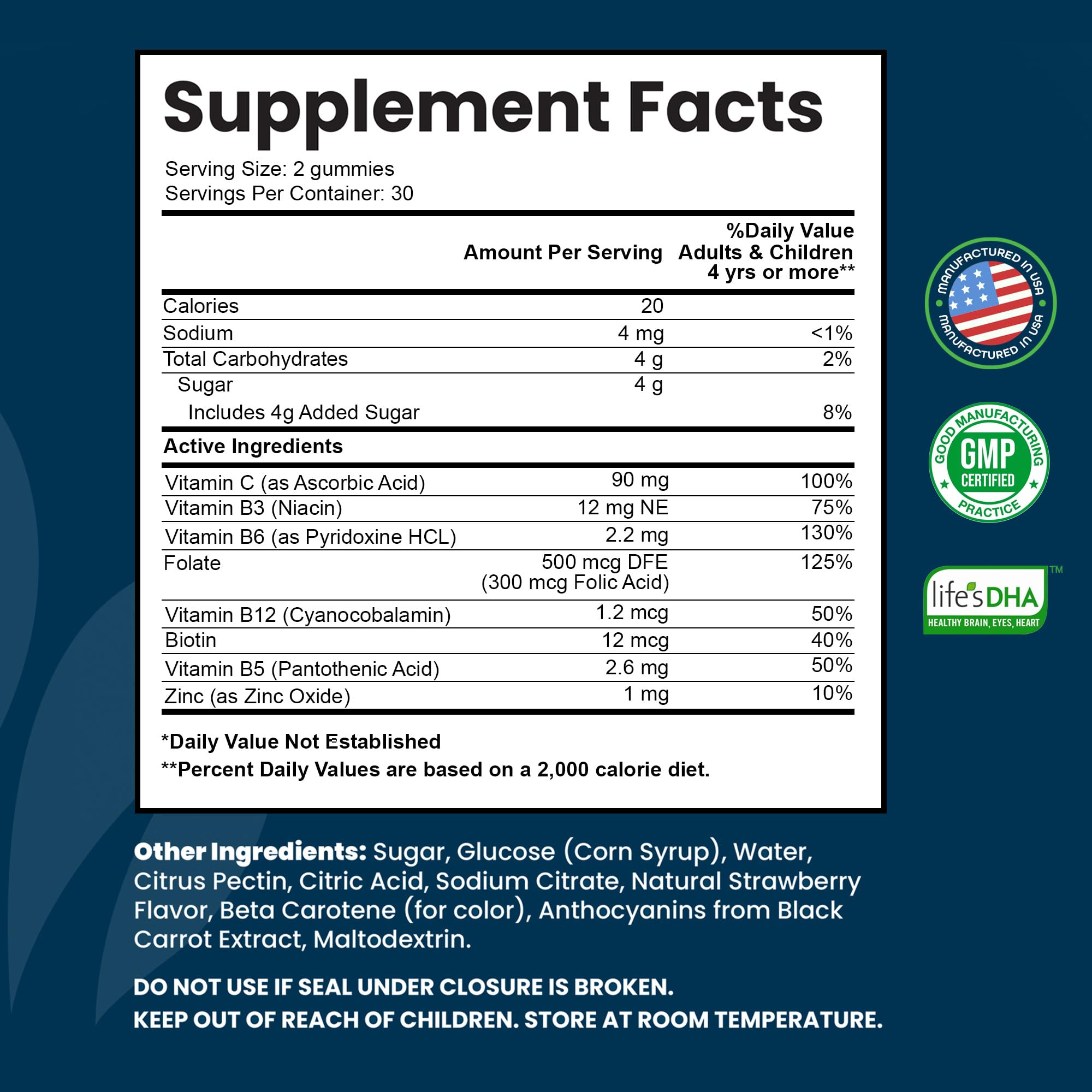 INTEGO NUTRITION Vitamin B Complex Gummies close-up showing chewy texture for easy daily intake