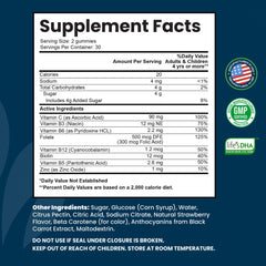 INTEGO NUTRITION Vitamin B Complex Gummies close-up showing chewy texture for easy daily intake
