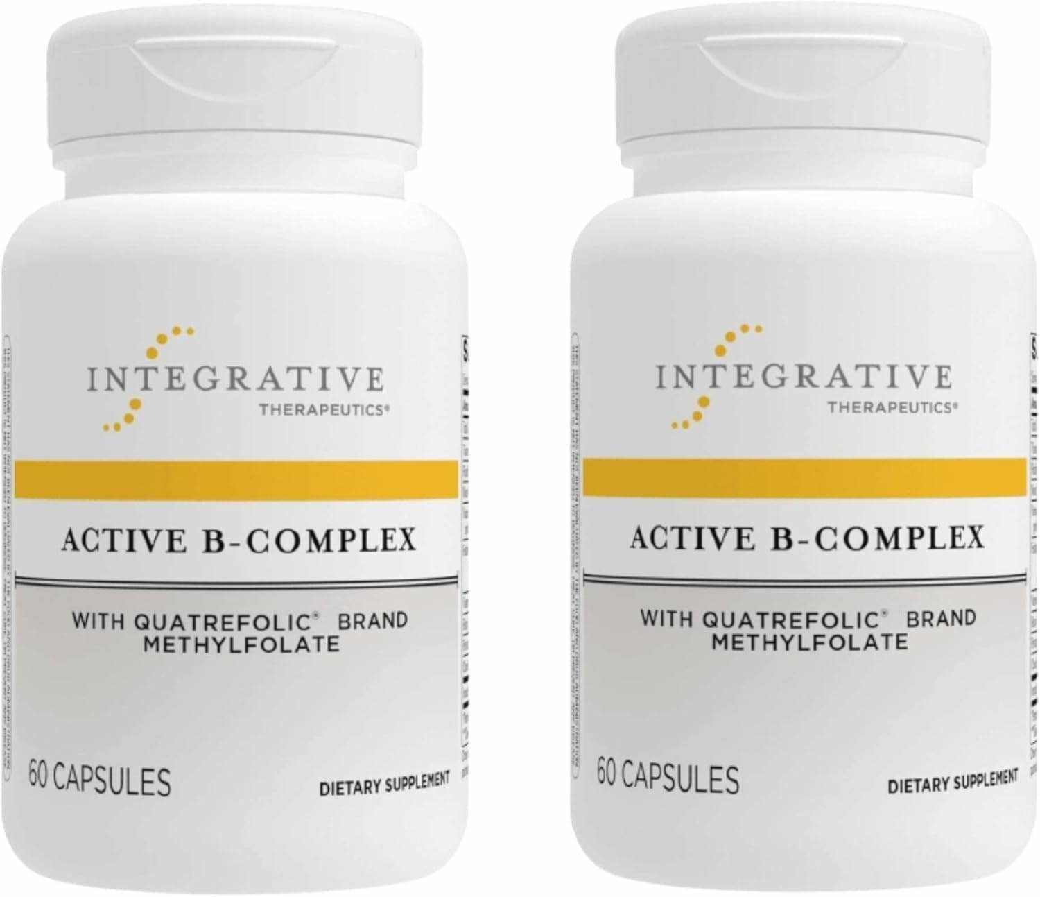Integrative Therapeutics Active B-Complex bottle pouring capsules for daily energy support.