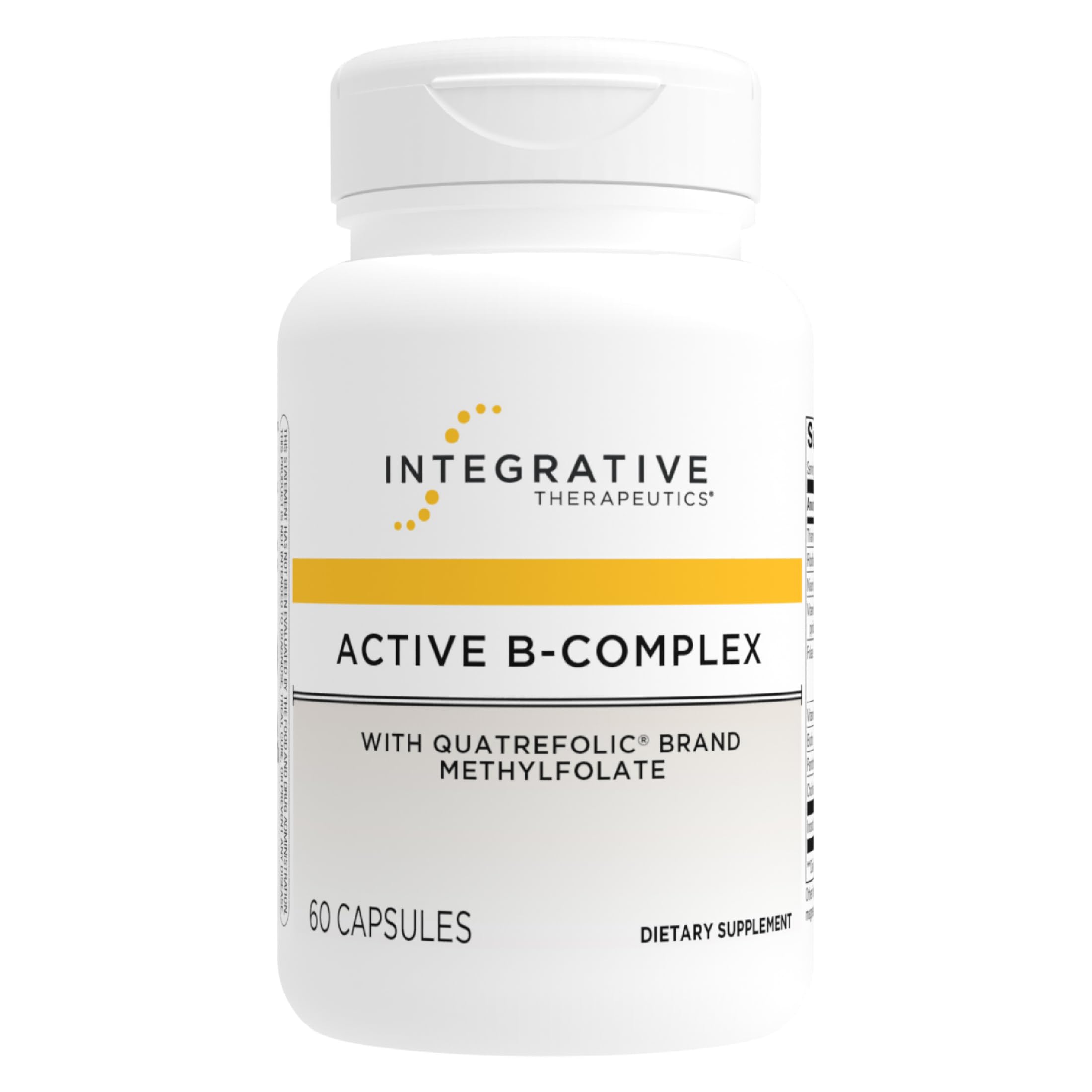 Integrative Therapeutics Active B-Complex bottle pour for daily energy support.