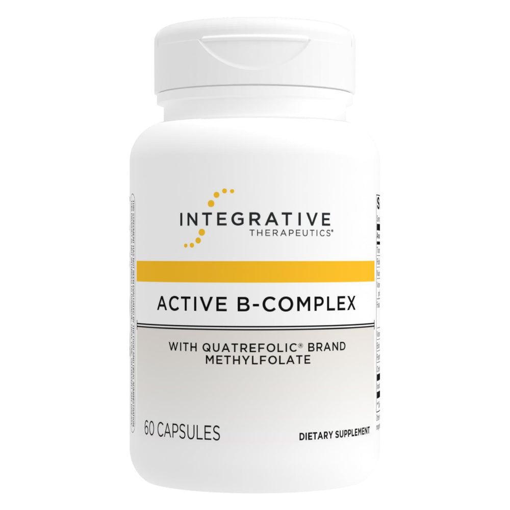 Integrative Therapeutics Active B-Complex bottle pour for daily energy support.