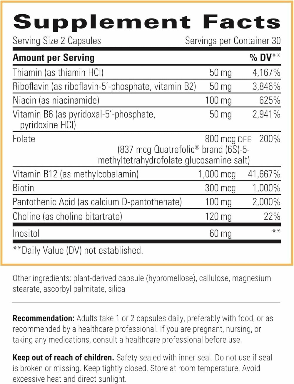 Integrative Therapeutics Active B-Complex capsules on a shelf supporting immune and nervous system health.