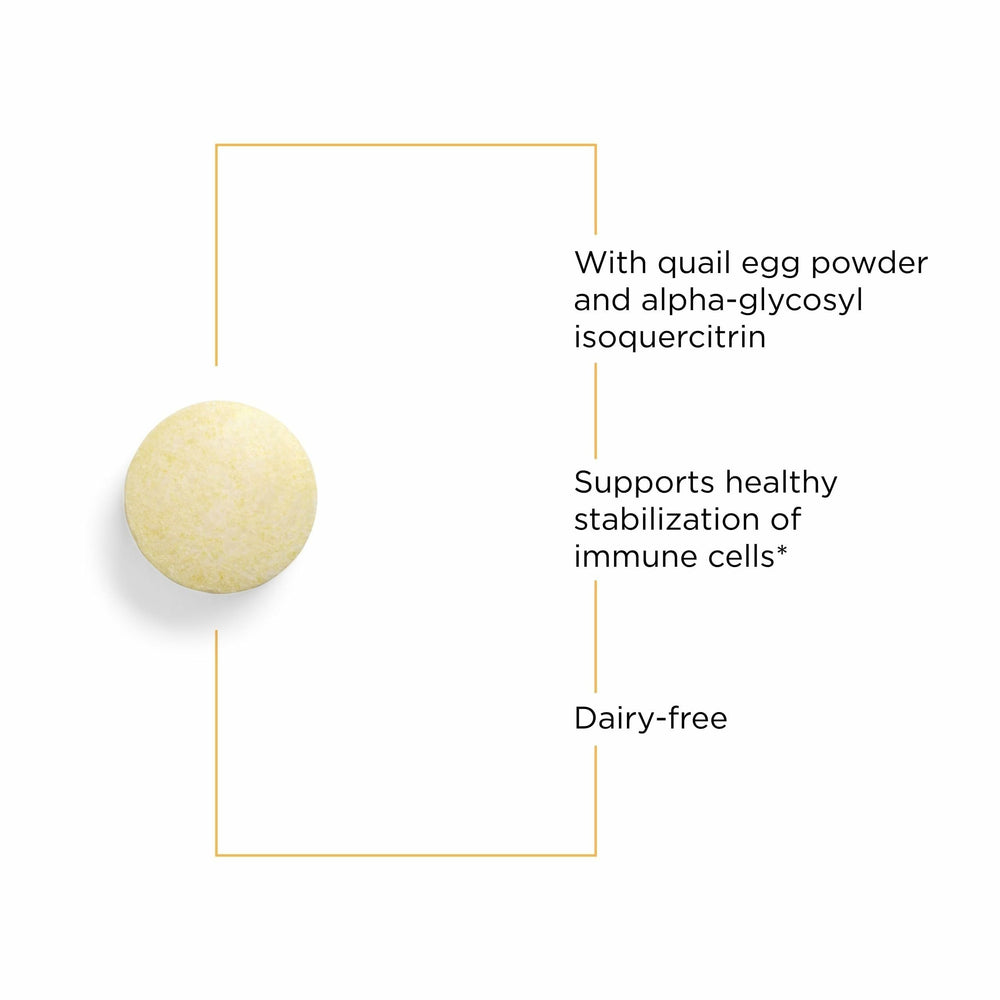 Quail egg powder blend image emphasizing ovomucoids and tryptase-inhibitor components