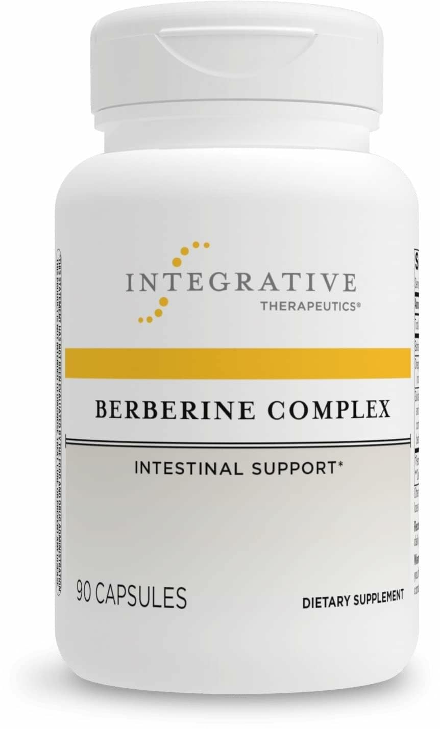 Integrative Therapeutics Berberine Complex bottle front for daily gut balance.