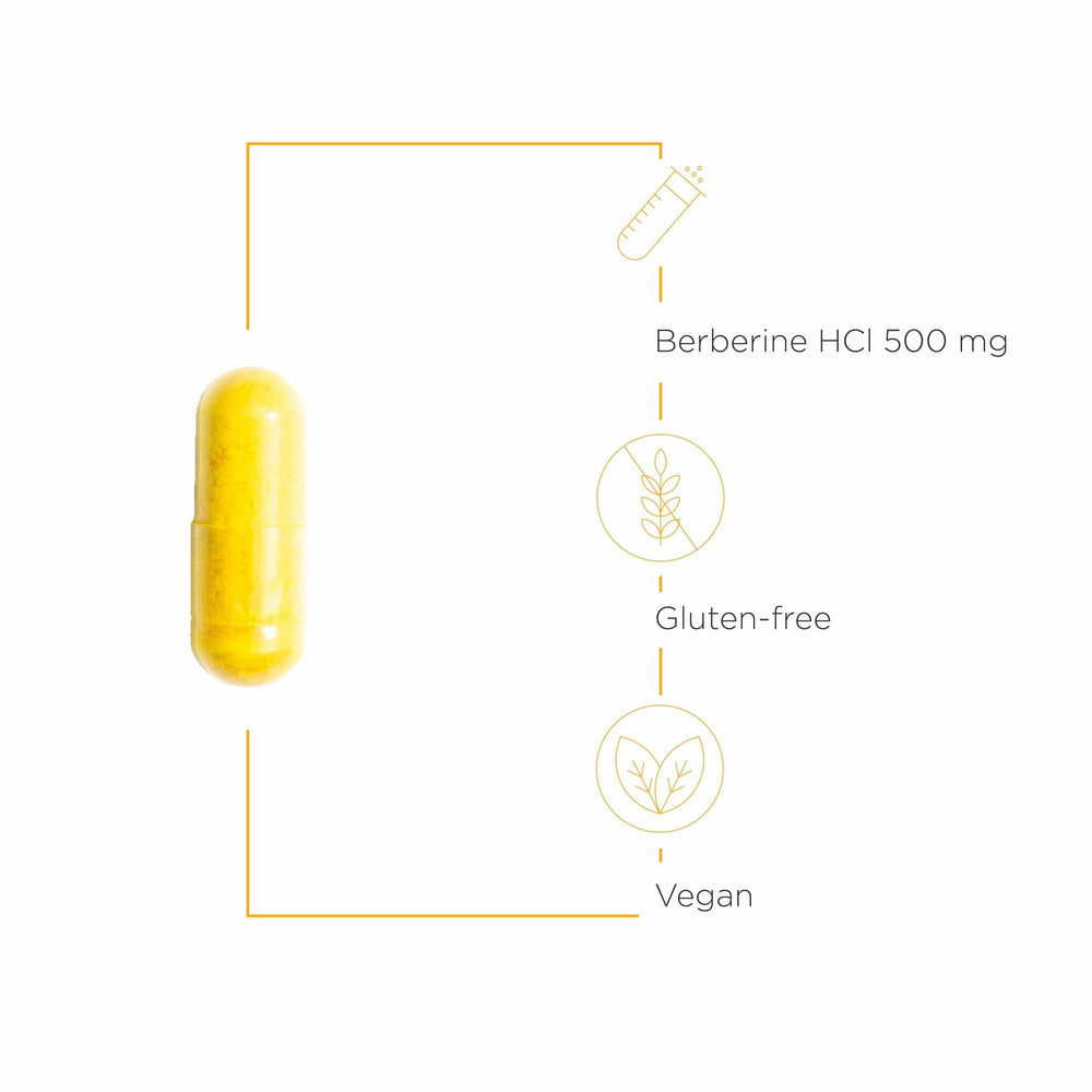 Berberine label close-up emphasizing transparency and quality