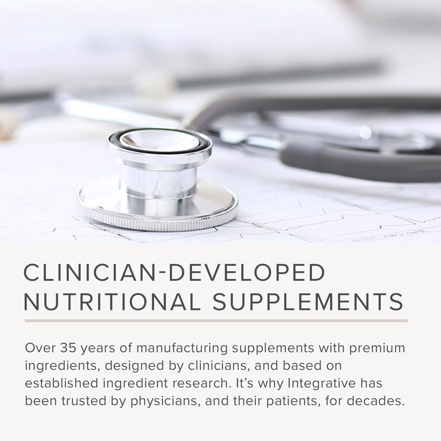 Integrative Therapeutics HP bottle emphasizes dairy-free multivitamins for adults.