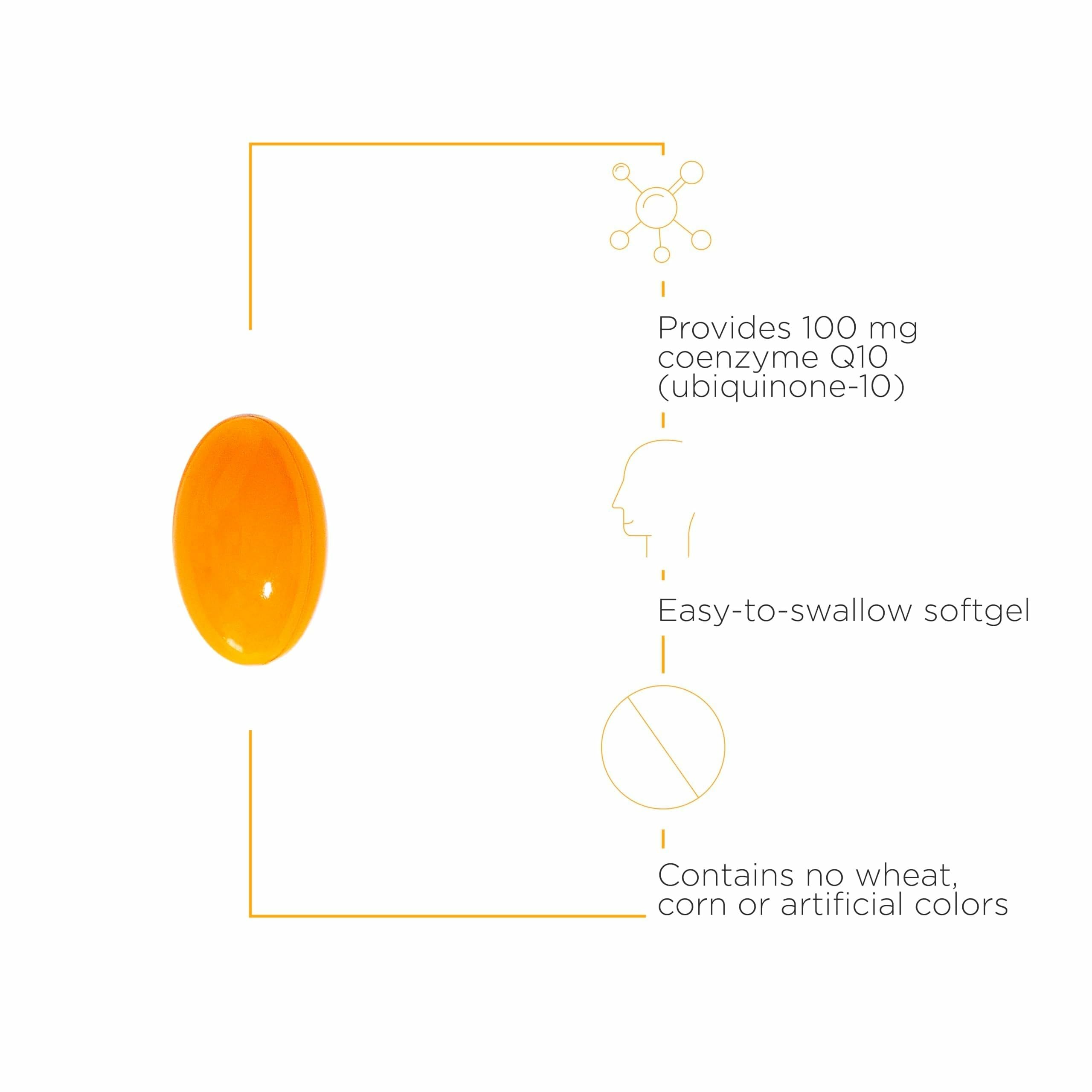 Integrative Therapeutics CoQ10 softgels highlight heart and brain support