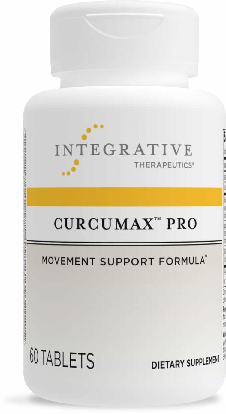 Integrative Therapeutics Curcumax Pro bottle front for daily movement support.